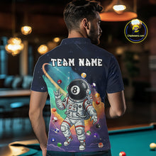 Load image into Gallery viewer, Funny Colorful 8 Ball Billiard Shirt Astronaut In Space For Men Custom Billiard Team Jersey TDM5312
