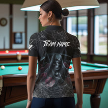 Load image into Gallery viewer, Death Skeleton 8 Ball Pool Roses Women&#39;s Billiard Shirt Custom Billiard Jersey, Billiard Team Shirts TDM3796
