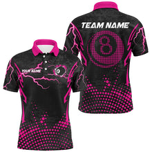 Load image into Gallery viewer, Personalized Pink Grunge Billiard Shirts For Men, Best Custom Billiard Jerseys For Pool Player TDM1913