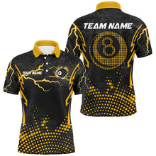 Load image into Gallery viewer, Personalized Yellow 8 Ball Point Billiard Men Jerseys Shirts Best Custom Billiards Apparel Clothing TDM1912