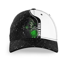Load image into Gallery viewer, Personalized Green Grim Reaper Dart Hats Custom 3D Printed Baseball Dart Caps, Darts Gifts TDM2625
