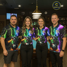 Load image into Gallery viewer, Colorful Lightning Shark 8 &amp; 9 Ball Billiard Shirt For Women Custom Pool Team Jersey Polo &amp; 1/4 Zip TDM5985