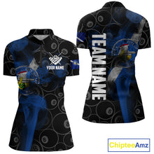 Load image into Gallery viewer, Personalized Las Vegas Flag Smoke Billiard Shirt For Women Custom 8 Ball Pool Team Jerseys TDM4287