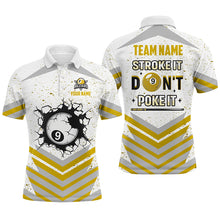 Load image into Gallery viewer, Personalized Stroke It Don&#39;t Poke It 9 Ball Pool Shirts For Men Custom Funny Billiard Team Jersey TDM1578