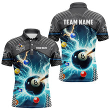 Load image into Gallery viewer, Personalized Striking Thunder Lightning Billiard Shirts For Men Custom Billiard Sport Jerseys TDM3156