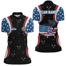 Load image into Gallery viewer, American Flag Darts Shirts For Women Custom Patriotic Darts Team Jersey, 4Th Of July Darts Gift TDM1582