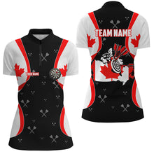 Load image into Gallery viewer, Personalized Canada Flag Darts Shirts For Women Custom Patriotic Darts Team Jersey, Canada Darts Gift TDM1583