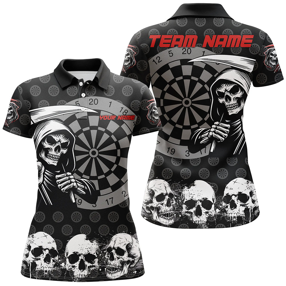 Personalized Death Skull Darts Shirts For Women Custom Grunge Skull Darts Team Jerseys TDM2482