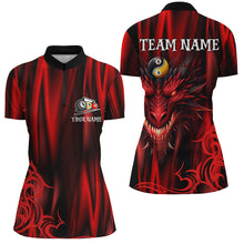 Load image into Gallery viewer, Personalized Dragon 3D Printed Billiard Shirts For Women Custom Team League Billiard Jerseys |Red TDM2235