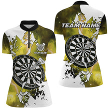 Load image into Gallery viewer, Lightning Grunge Dartboard Custom 3D Printed Darts Shirts For Women, Darts Team Jerseys |Yellow TDM2259
