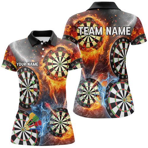 Darts Fire Flame Lightning Custom 3D Printed Dart Shirts For Women, Gift For Dart Lover, Darts Jersey TDM2560