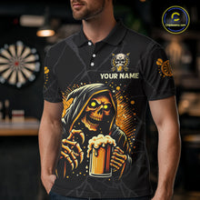 Load image into Gallery viewer, Funny Darts And Beer Grim Reaper Darts Shirt For Men Custom Drinking Darts Team Jersey Outfit TDM4879