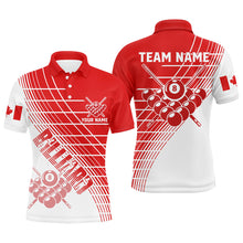 Load image into Gallery viewer, Personalized Patriotic Canada Flag Billiard Shirts For Men Custom Canada Billiard Team Jerseys TDM1696