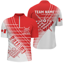 Load image into Gallery viewer, Personalized Patriotic Canada Flag Billiard Shirts For Men Custom Canada Billiard Team Jerseys TDM1696