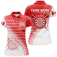Load image into Gallery viewer, Personalized Patriotic Canada Flag Darts Shirts For Women Custom Canada Darts Team Jerseys Attire TDM1697