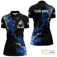 Load image into Gallery viewer, Personalized Grunge Las Vegas Flag Smoke Billiard Shirt For Women Custom 8 Ball Pool Team Jerseys TDM4288