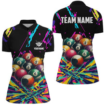 Load image into Gallery viewer, Personalized Colorful Billiard Balls 3D Printed Shirts For Women Custom Unique Billiard Apparel TDM1581
