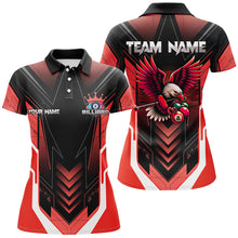 Load image into Gallery viewer, Personalized Funny Eagle Billiard Shirts For Women Custom Name Red Billiard Balls Sports Jerseys TDM2414