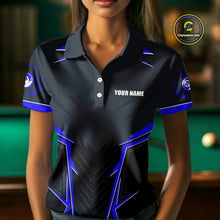 Load image into Gallery viewer, 10 Ball Billiard Jerseys For Women Custom Polo &amp; Quarter-Zip Billiard Team Shirt, 10 Ball Pool Shirt TDM3831