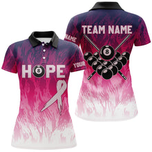 Load image into Gallery viewer, Pink Breast Cancer Awareness Custom Women Billiard Shirts, 8 Ball Pool Pink Jerseys For Pooler TDM2422