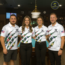 Load image into Gallery viewer, Personalized Scratch 8 Ball Billiard Shirt For Women Custom Pool Jersey, Billiard Team Shirt |Green TDM5869