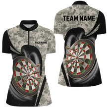 Load image into Gallery viewer, Personalized Camo Dart Shirts For Women Custom 3D Printed Dart Team Jerseys, Camouflage Darts Outfit TDM2929