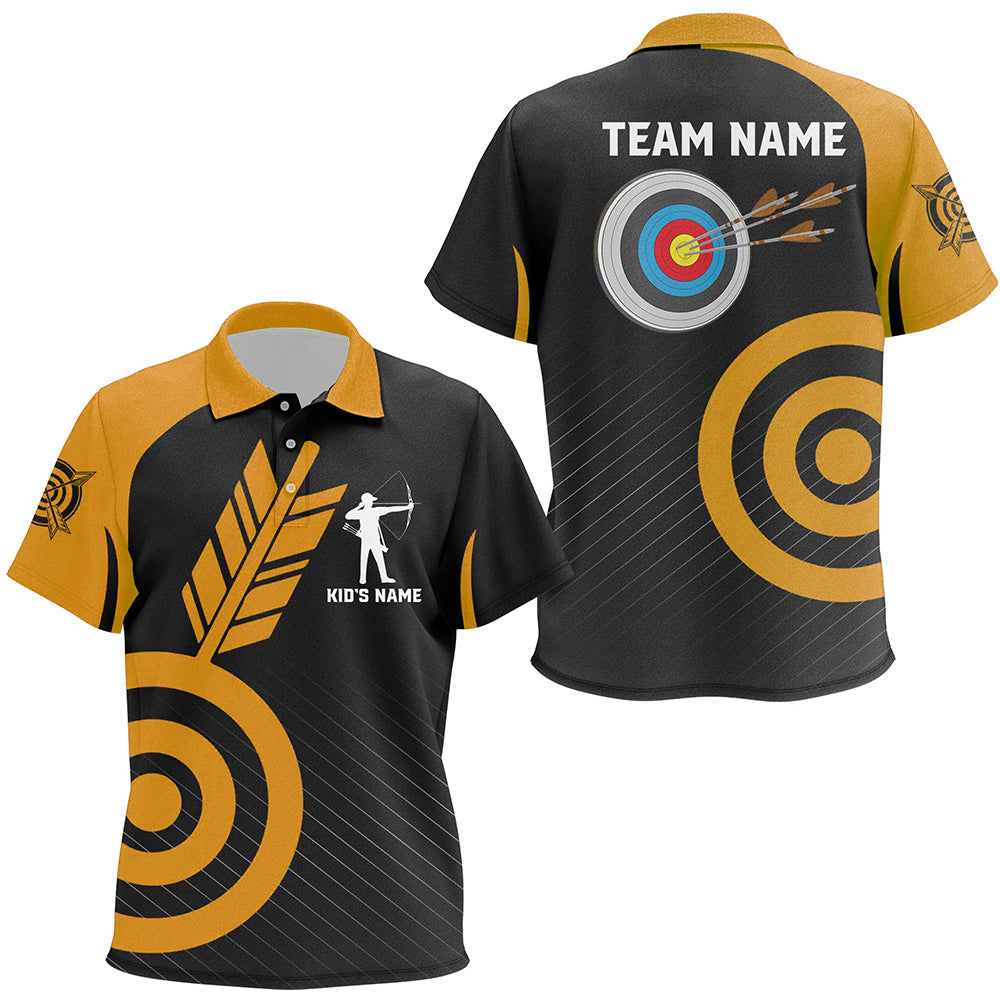 Personalized Orange Archery Jerseys For Kid Custom Archery  Shirts Team League Archery Uniform TDM1948
