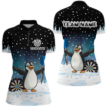 Load image into Gallery viewer, Funny Snow Winter Darts Shirts For Women Custom Darts Jerseys, Christmas Gifts For Darts Lover TDM2685