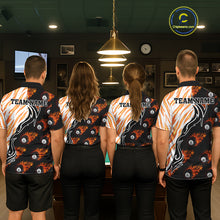 Load image into Gallery viewer, Personalized Fire Flame 8 Ball Pool Billiard Shirt For Women, Billiard Team Jersey Polo &amp; 1/4 Zip TDM5926