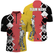 Load image into Gallery viewer, Personalized Argyle Funny Skeleton Men Billiard Shirts Custom Colorful Billiard Team Jerseys TDM1616