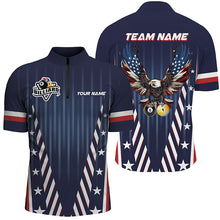 Load image into Gallery viewer, Customized Eagle American 8 &amp; 9 Ball Billiard Shirts For Men, Patriotic Billiard Flag Team Jerseys TDM2748