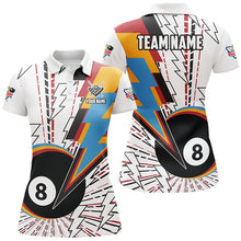 Load image into Gallery viewer, Personalized 8 Ball Pool Women Billiard Shirts Custom Unique Colorful Jerseys Billiard Team Shirts TDM2027