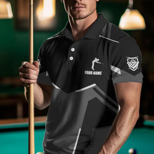 Load image into Gallery viewer, Billiard Jerseys For Men Custom Polo &amp; Quarter-Zip Billiard Shirts, Team Pooler Short Sleeve |White TDM3742