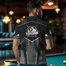Load image into Gallery viewer, Billiard Jerseys For Men Custom Polo &amp; Quarter-Zip Billiard Shirts, Team Pooler Short Sleeve |White TDM3742