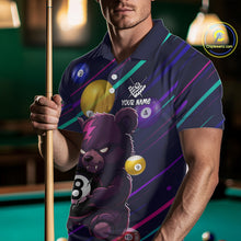 Load image into Gallery viewer, Personalized Funny Bear 8 Ball Billiard Shirt For Men Custom Billiard Jersey, Pool Team Shirts TDM5234