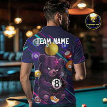 Load image into Gallery viewer, Personalized Funny Bear 8 Ball Billiard Shirt For Men Custom Billiard Jersey, Pool Team Shirts TDM5234