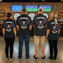 Load image into Gallery viewer, Patriotic American Flag Eagle Darts Shirt For Women Custom Darts Jersey Team Polo &amp; 1/4 Zip TDM5759