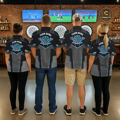 Personalized Holographic Darts Jersey Custom Darts Shirt For Women Team Polo & Quarter Zip Shirt TDM6126