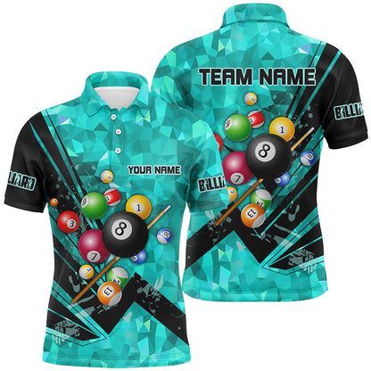 Personalized Multicolor Billiard Balls 3D Printed Billiard Shirts Custom Team Billiard Jerseys TDM1638