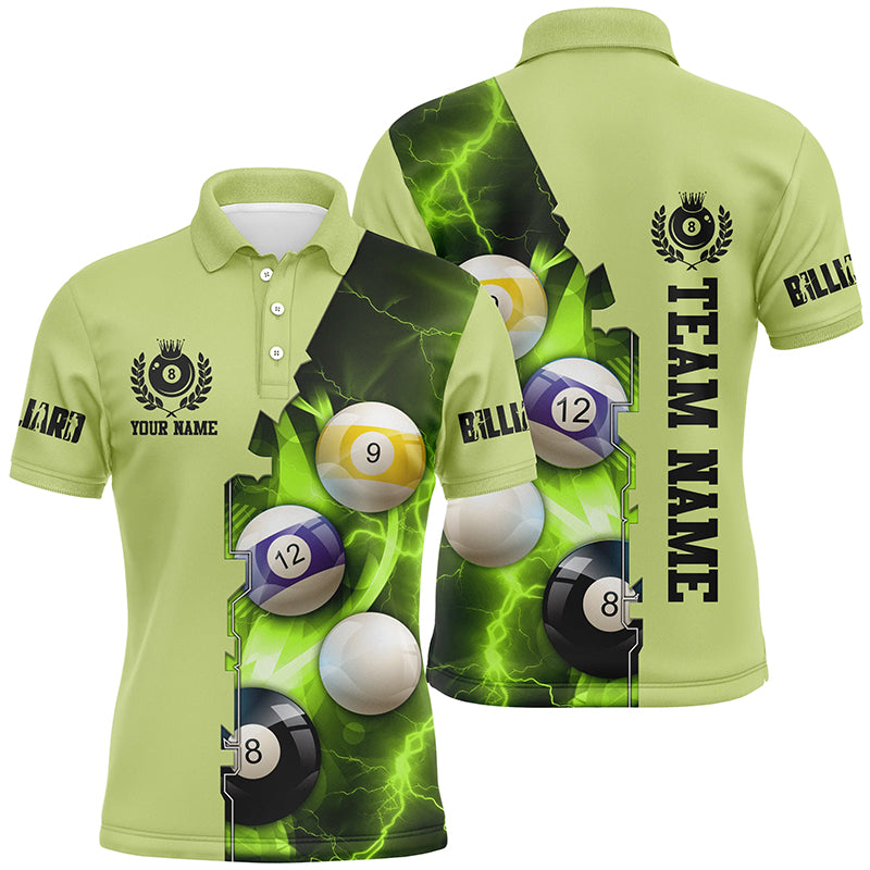 Custom Multicolor Billiard Balls Thunder Lightning Billiard Shirts For Player, Best Billiard Jerseys TDM1671
