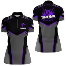 Load image into Gallery viewer, Billiard Jerseys For Women Custom Polo &amp; Quarter-Zip Billiard Shirts, Team Pooler Short Sleeve|Purple TDM2325