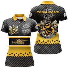 Load image into Gallery viewer, Yellow Black Darts Bee Custom Name Darts Shirts For Women, Funny Darts Apparel, Best Darts Gifts TDM2331