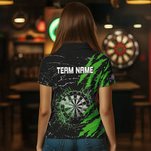 Load image into Gallery viewer, Black And Purple Darts Board Break Glass Custom Dart Shirts For Women, Darts Team Shirts Dart Jerseys TDM3495