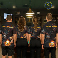 Load image into Gallery viewer, Personalized Fire 9 Ball Eagle Billiard Shirt For Men Custom Pool Team Jersey Polo &amp; 1/4 Zip TDM6408