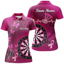 Load image into Gallery viewer, Pink Darts Board Breast Cancer Awareness Custom Darts Shirts For Women, Pink Darts Team Jerseys TDM1690