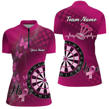 Load image into Gallery viewer, Pink Darts Board Breast Cancer Awareness Custom Darts Shirts For Women, Pink Darts Team Jerseys TDM1690