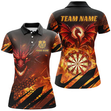 Load image into Gallery viewer, Personalized Dragon Dartboard Fire Flame Women Darts Shirts Custom 3D Darts League Team Jerseys TDM1700