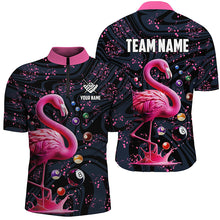 Load image into Gallery viewer, Pink Grunge Flamingo Billiard Balls 3D Pool Shirts For Men Custom Unique Billiard Jerseys Apparel TDM2118