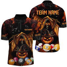 Load image into Gallery viewer, Halloween Grim Reaper Custom Billiard Balls Jerseys For Men, Funny Halloween Billiard Shirts Gift TDM2378