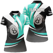 Load image into Gallery viewer, Personalized 8 Ball Billiard Turquoise Version 3D Shirts For Women Best Custom Gifts For Pooler TDM1543